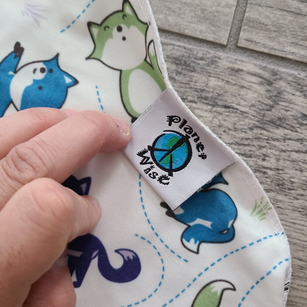 Planet Wise cloth diaper pail liners foxy frolic set of 2 - Picture 4 of 6